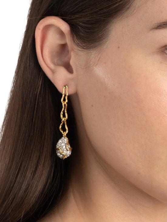 Alexis Bittar Solanales Crystal Pavé Pebble Drop Earrings  ALEXIS BITTAR Solanales Crystal Pavé Pebble Drop Earrings MY16